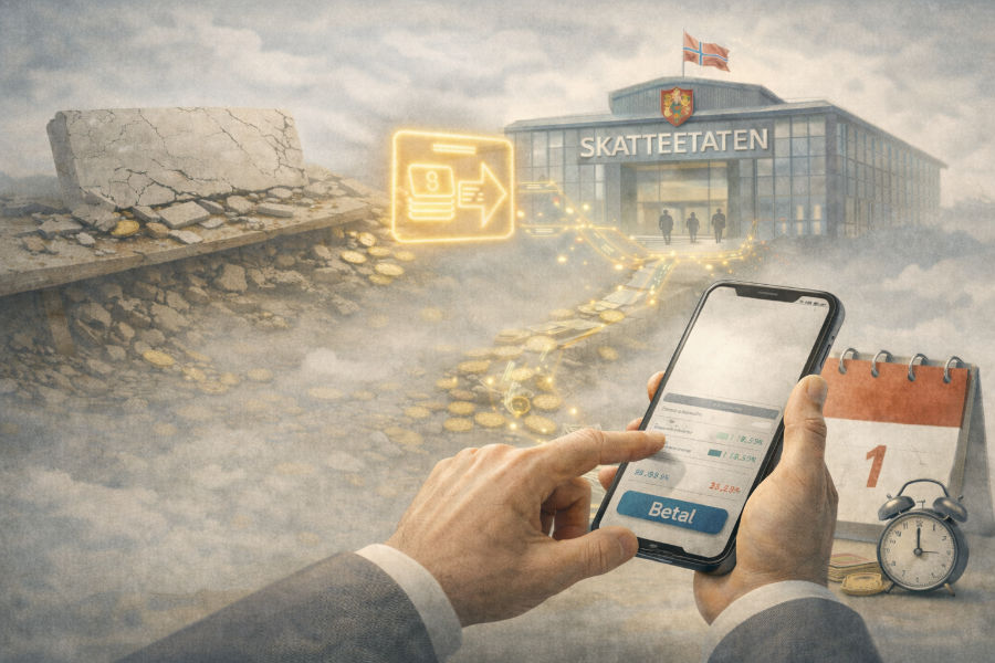 Endring forskuddstrekk betaling